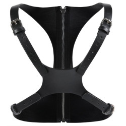 Kinky Party Corset SM Vinyle Noir